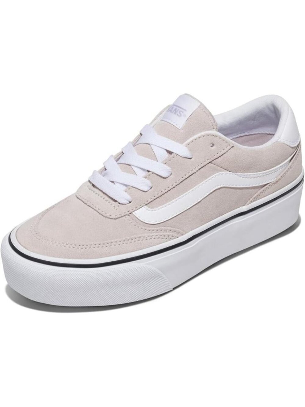 Women's Suede Taupe Mist Leather Brooklyn Ls Platform Imported Sneaker Shoes - Picture 1 of 6